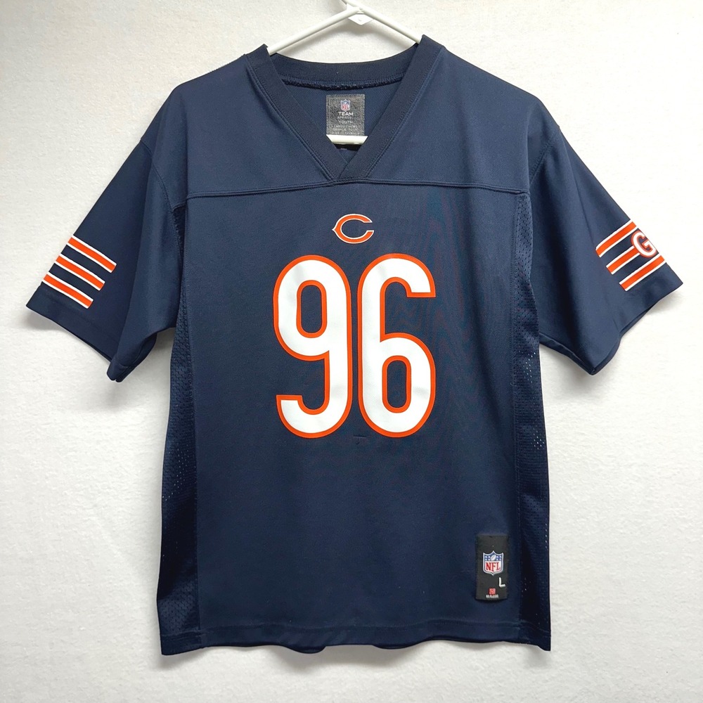 NFL Team Apparel Chicago Bears Jersey Kids Large Navy Alex Brown 96 Football